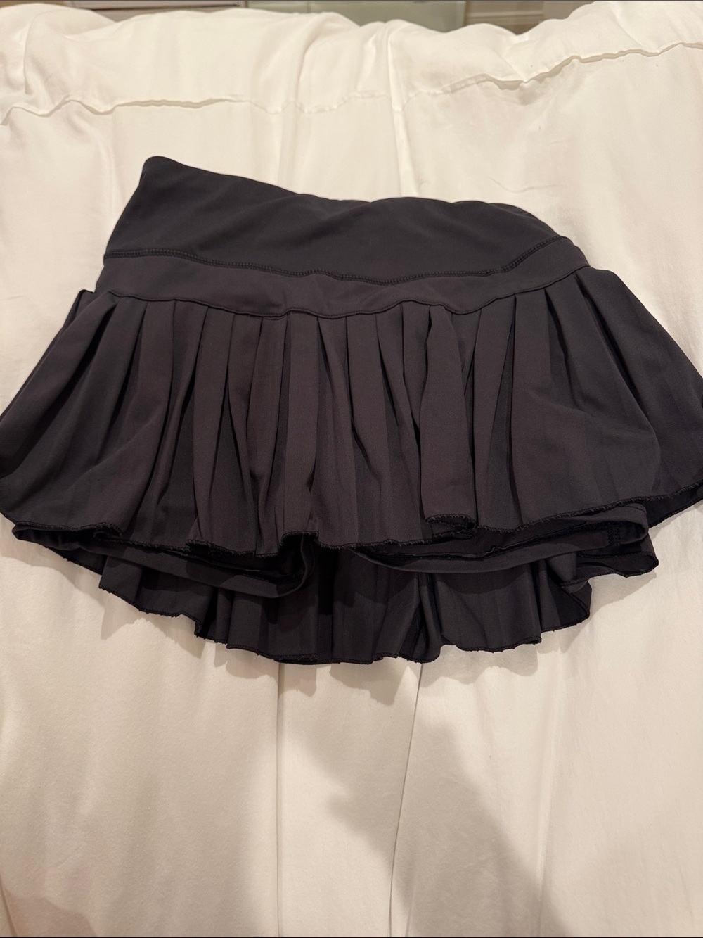Flirty Black Pleated Mini Skirt with Layered Ruffles